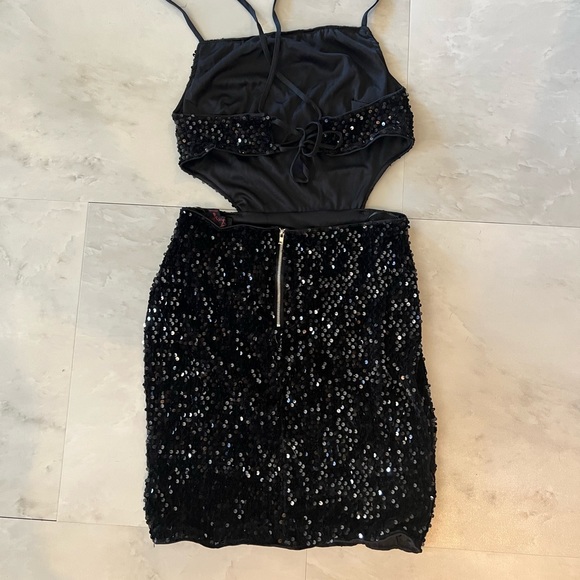 Black Sequin Dress NWT - Picture 8 of 17